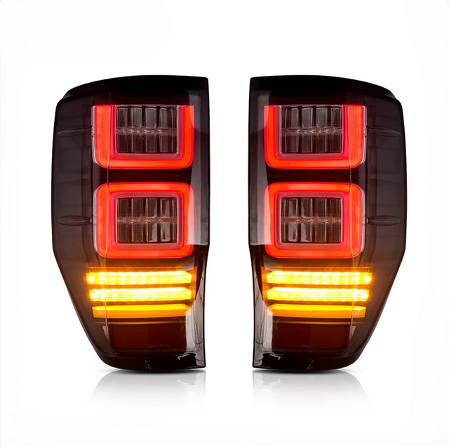 Geavanceerde LED -achterlichten voor Ford Ranger: Superior Achter rijden, rem-, omgekeerde en draai signaallichten voor T6-, T7- en T8 -modellen