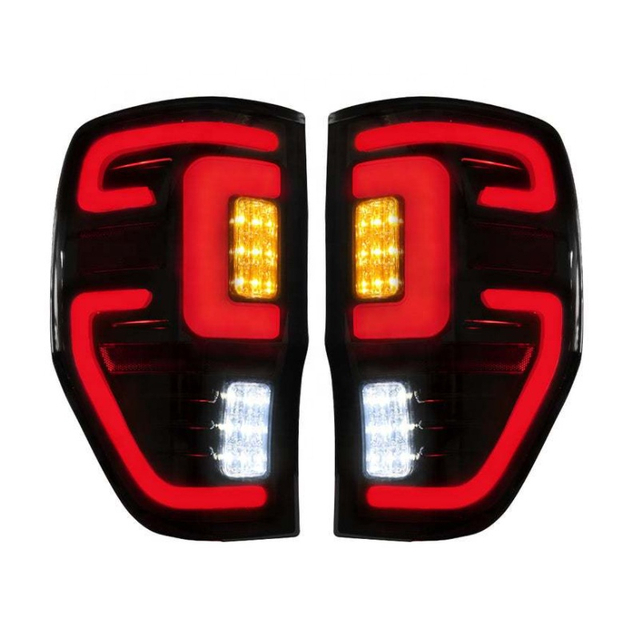 LED -achterlichten voor Ford Ranger: Geavanceerd achteraan rijden, rem, achteruit en draai signaallichten voor T6, T7, T8